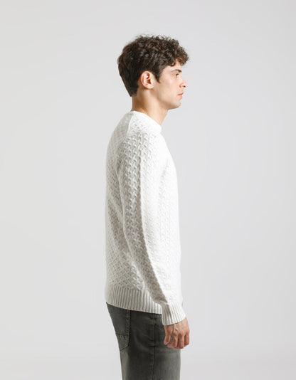 Maglia girocollo strutturata