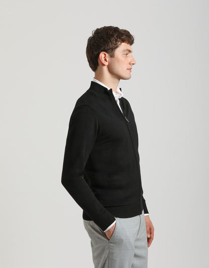 Cardigan con zip