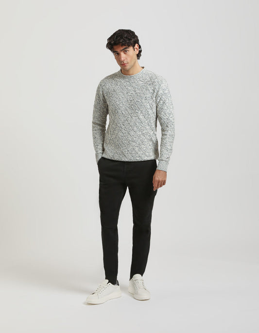 Pantaloni cargo con elastico alle caviglie