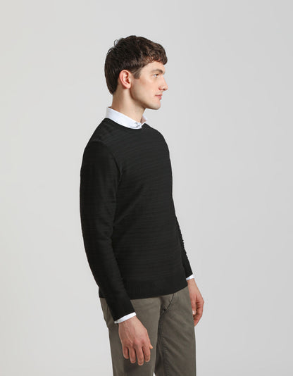 Maglia girocollo strutturata