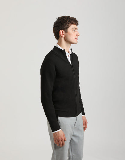 Cardigan con zip
