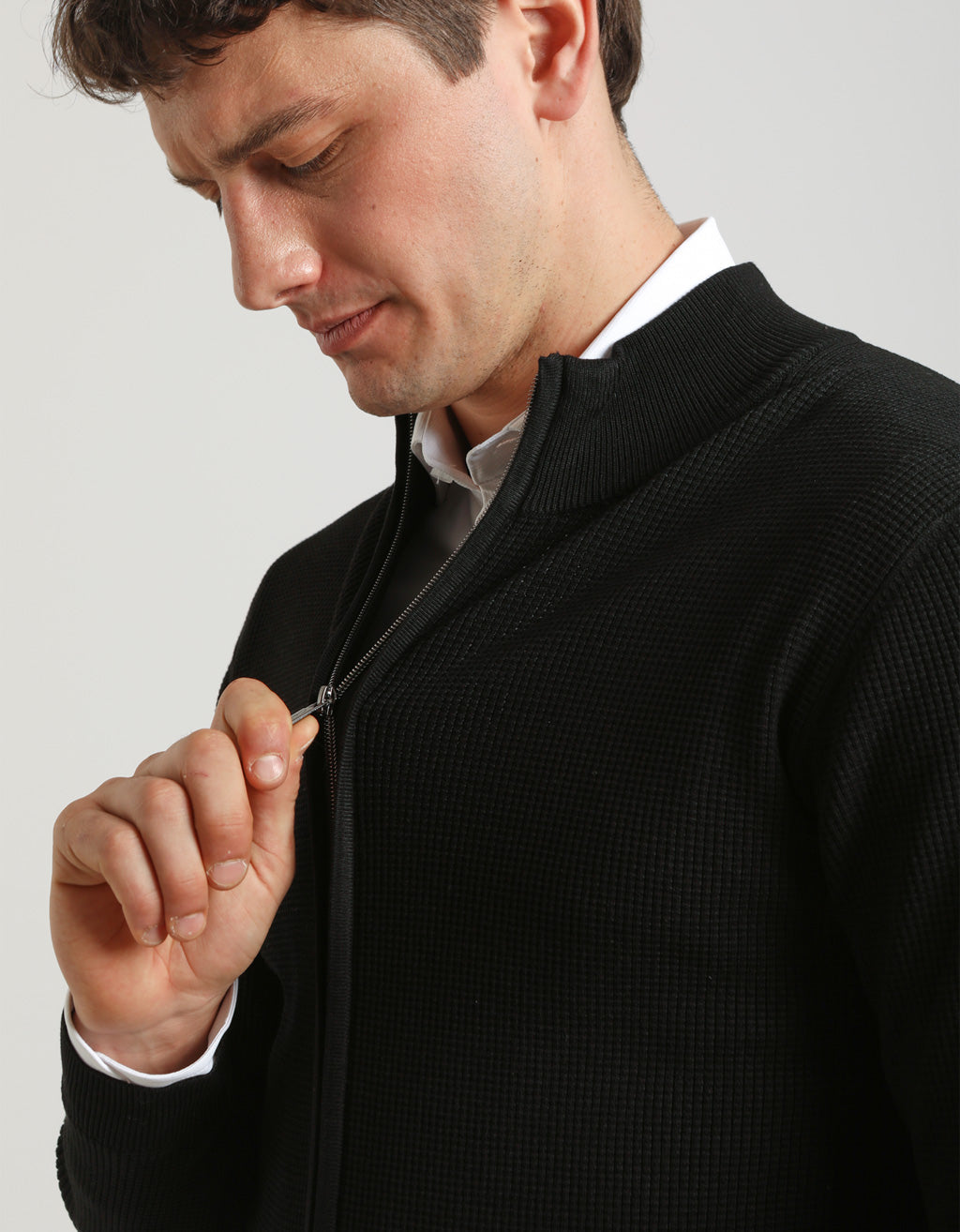 Cardigan con zip