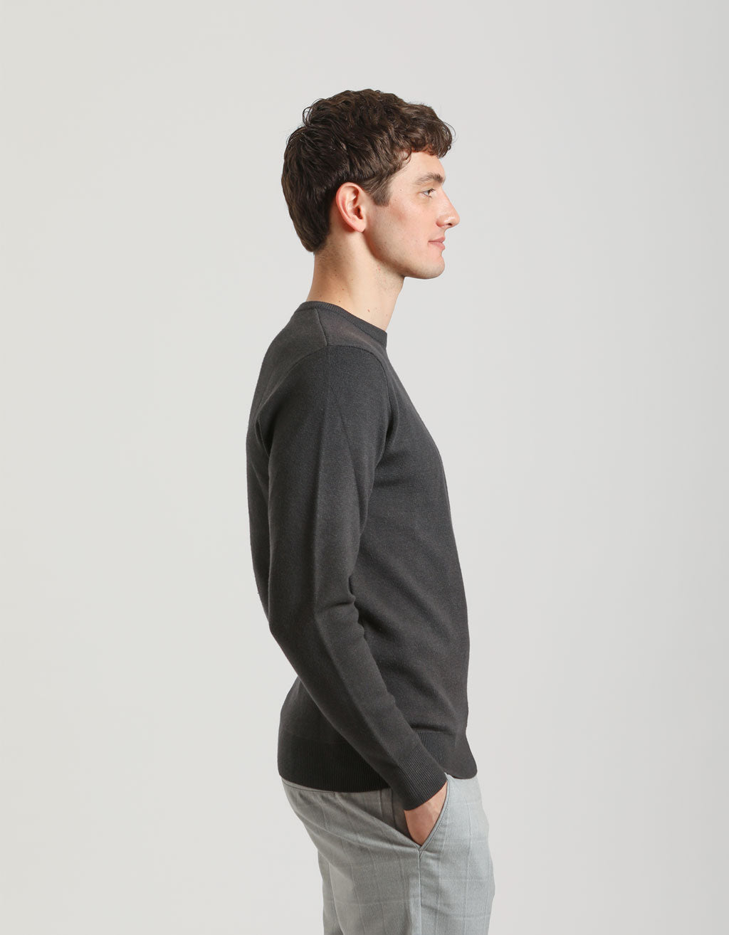 Maglia girocollo in viscosa