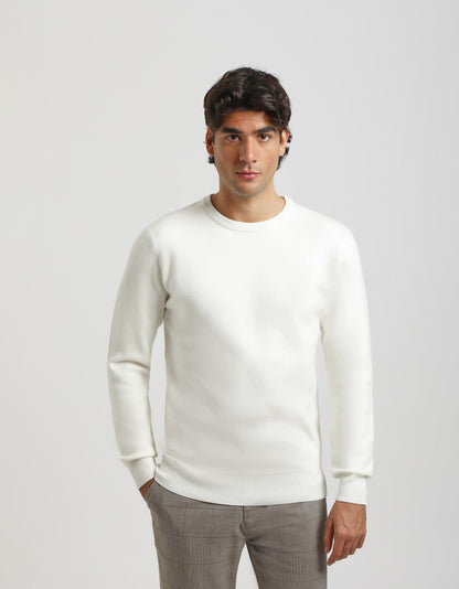 Maglia girocollo in viscosa