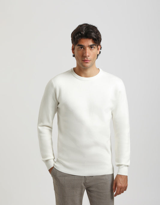 Maglia girocollo in viscosa