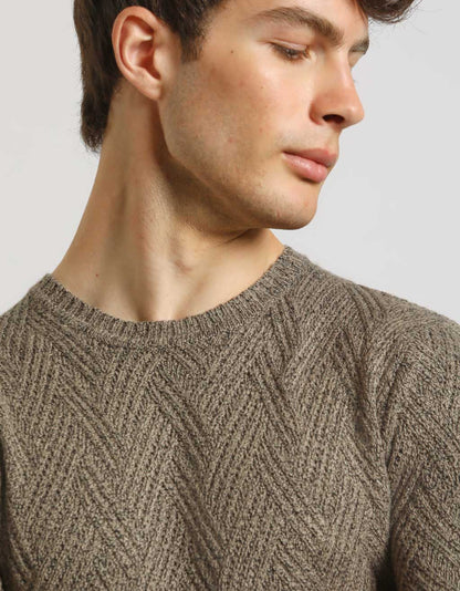Maglia girocollo colorblock