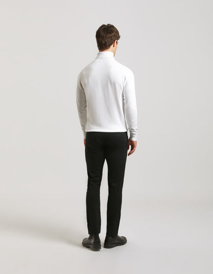 Pantaloni chino in cotone strutturato