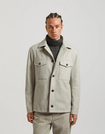 Giacca camicia con bottoni
