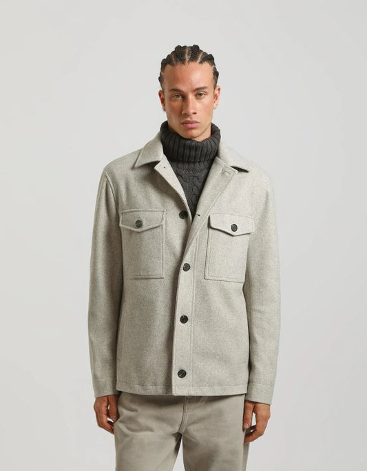 Giacca camicia con bottoni