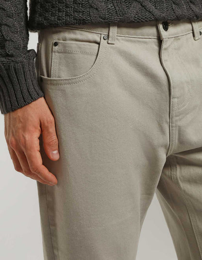 Pantaloni cinque tasche 100% cotone