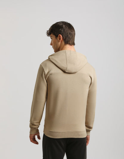 Felpa zip con cappuccio