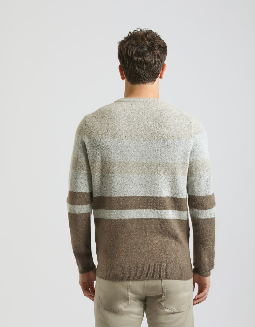 Maglia girocollo colorblock
