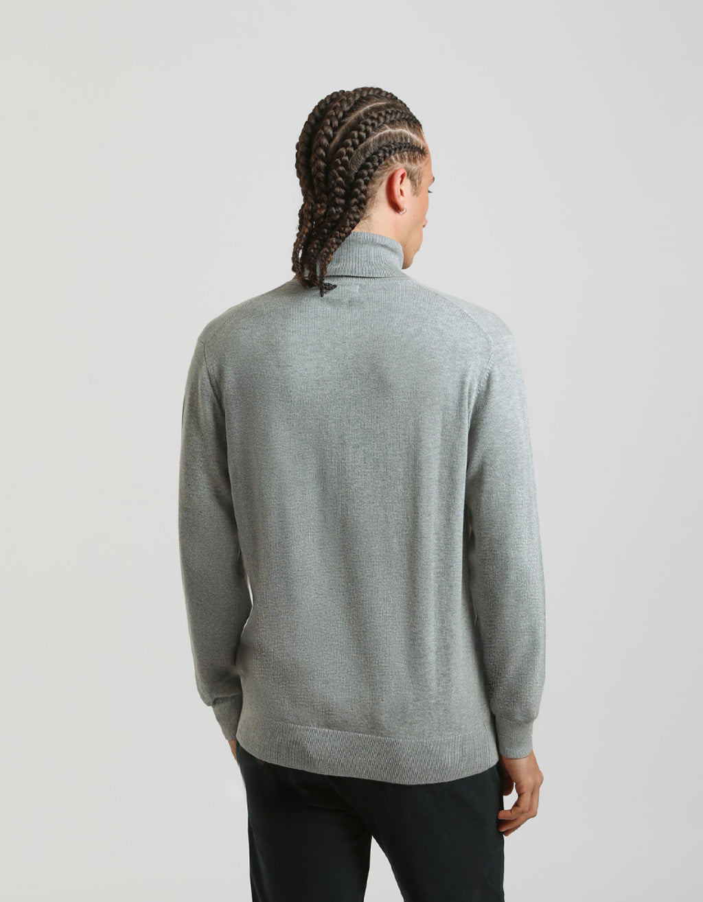 Maglia collo alto in misto viscosa