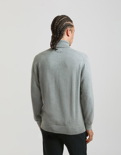 Maglia collo alto in misto viscosa