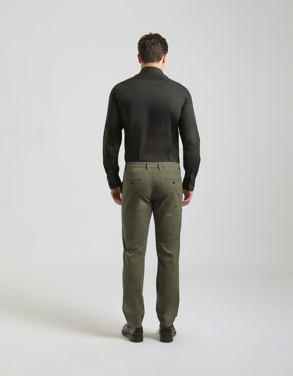 Pantaloni chino microfantasia