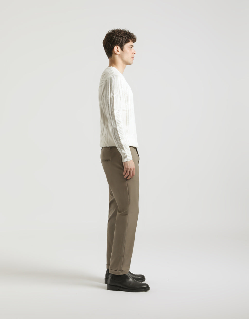 Pantaloni chino in tessuto tecnico