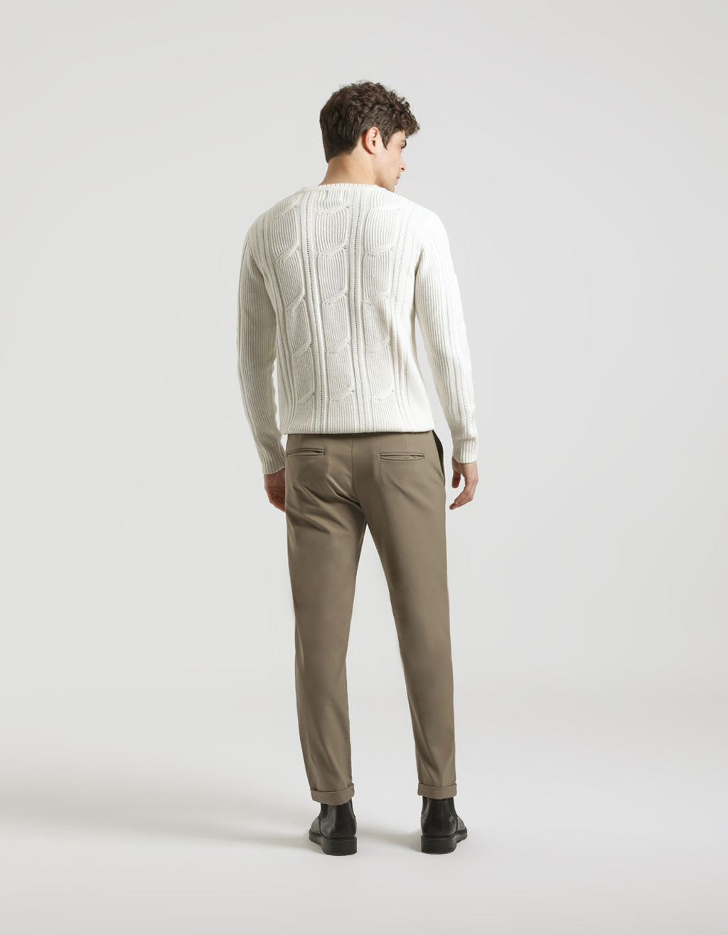 Pantaloni chino in tessuto tecnico