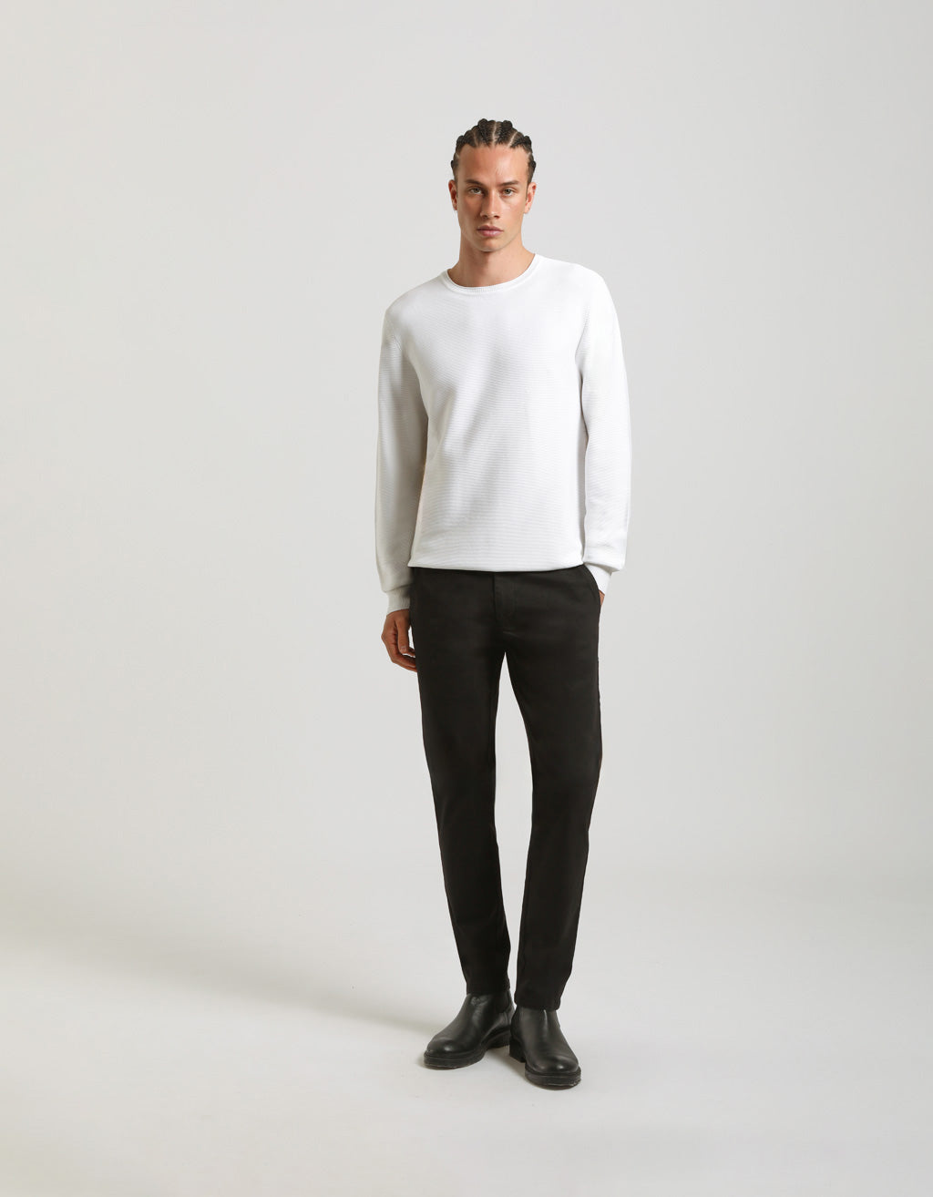 Pantaloni Chino con vita elastica
