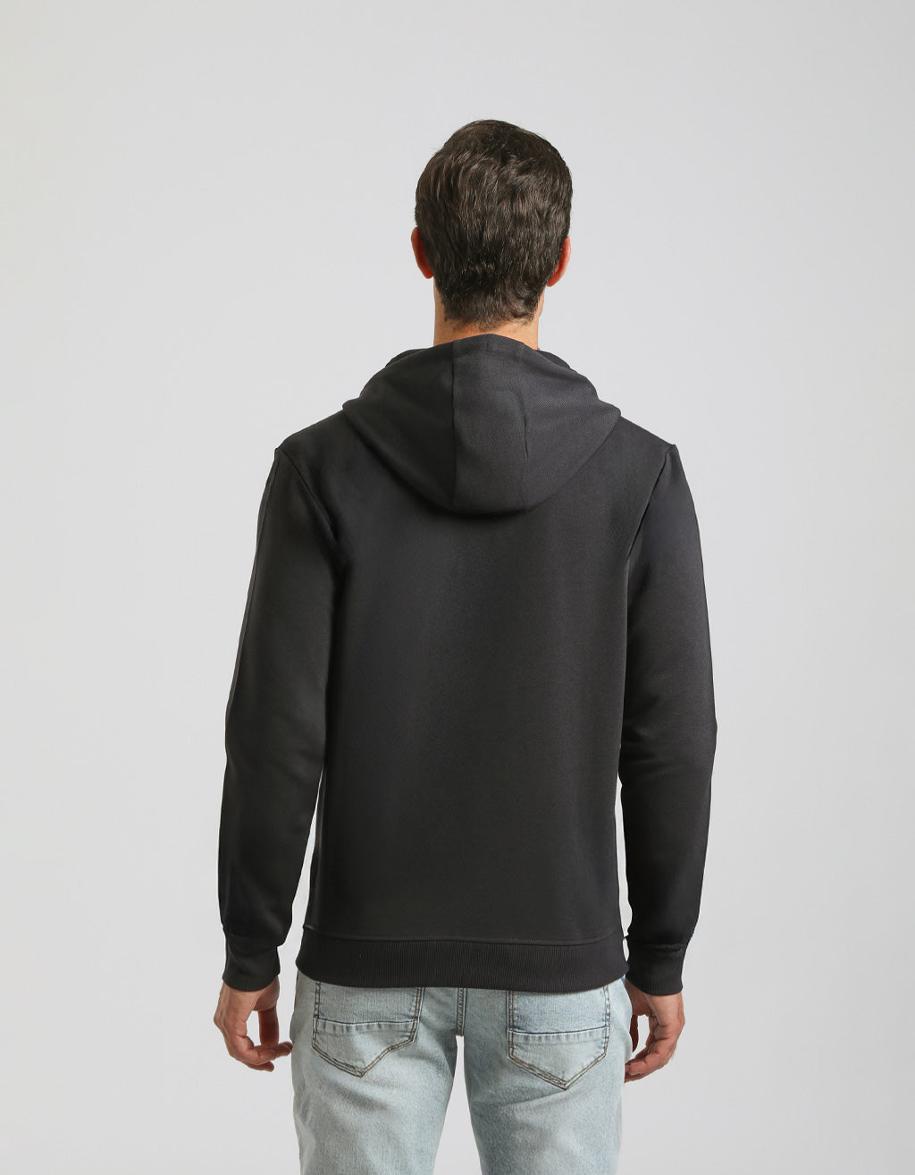 Felpa zip con cappuccio