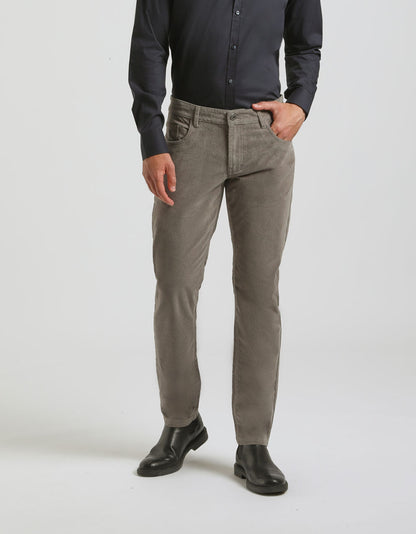 Pantaloni cinque tasche di velluto