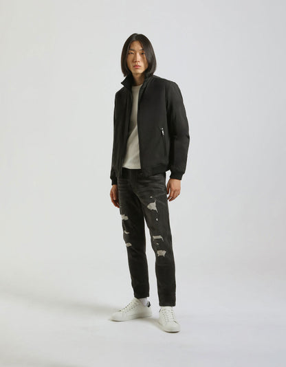 Bomber imbottito con collo lupetto