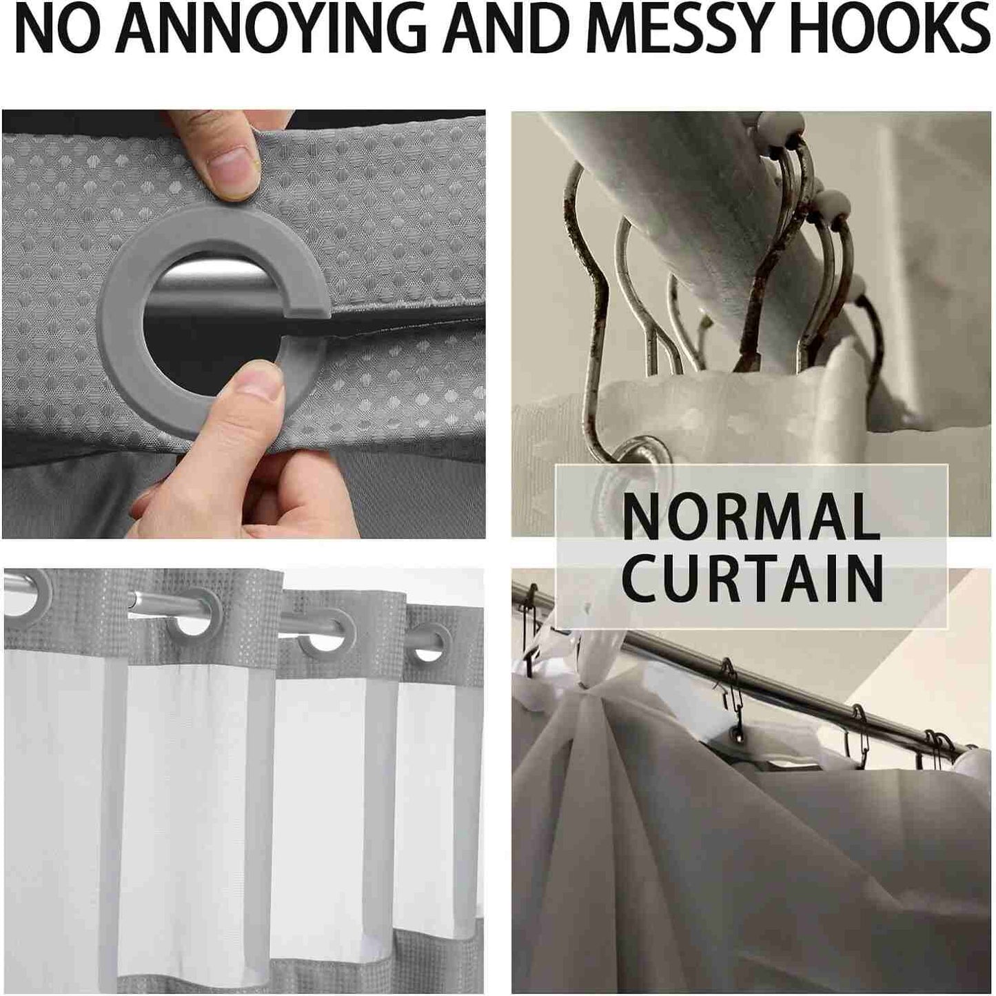 SnapDrape™ — The Effortless Shower Curtain Upgrade