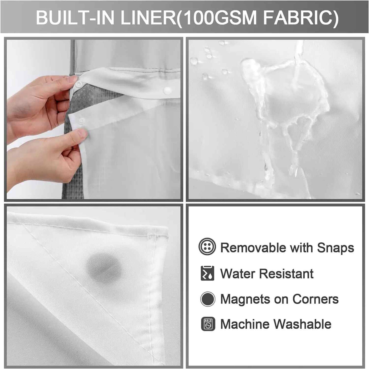SnapDrape™ — The Effortless Shower Curtain Upgrade