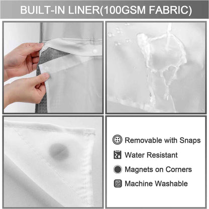SnapDrape™ — The Effortless Shower Curtain Upgrade