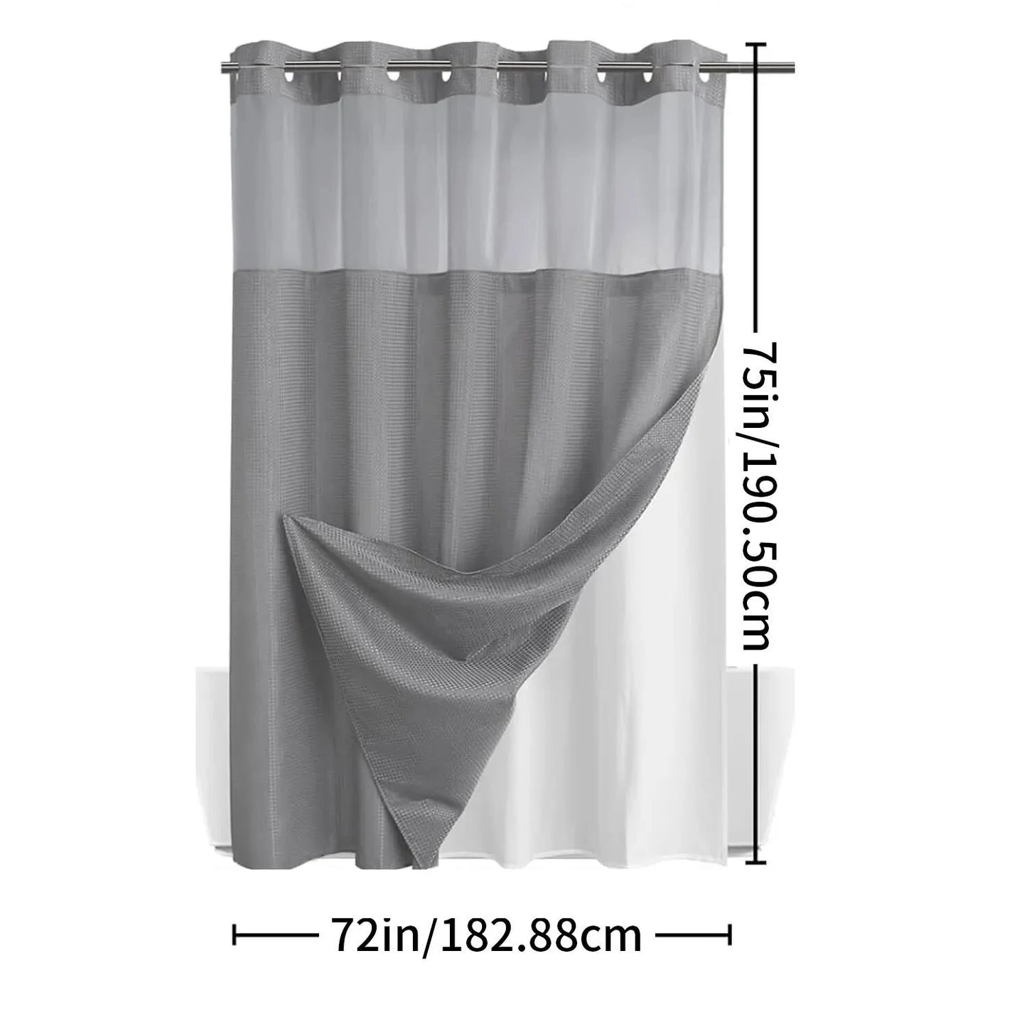SnapDrape™ — The Effortless Shower Curtain Upgrade