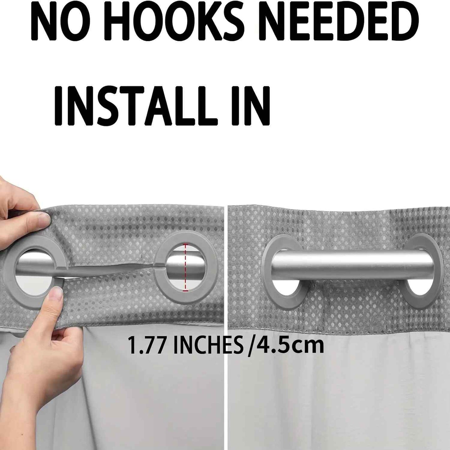 SnapDrape™ — The Effortless Shower Curtain Upgrade