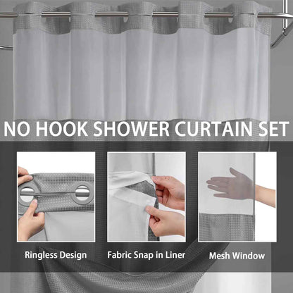SnapDrape™ — The Effortless Shower Curtain Upgrade