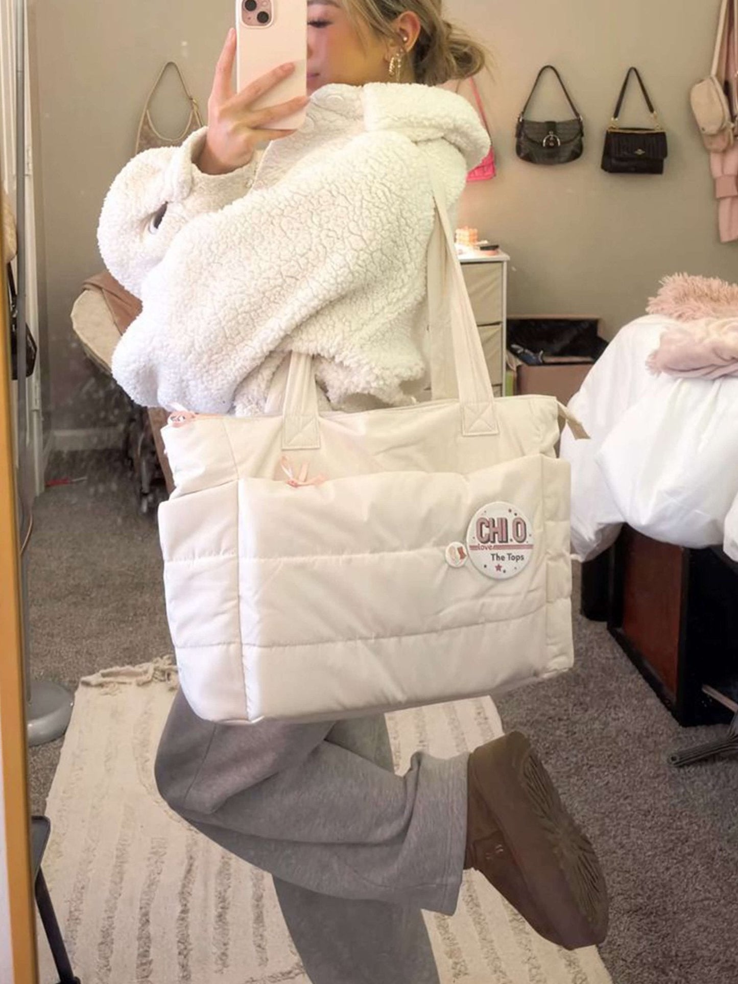 Alex Puffer Tote Bag