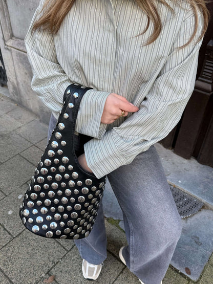 Alva Studded Bucket Bag
