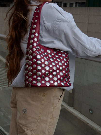 Alva Studded Bucket Bag