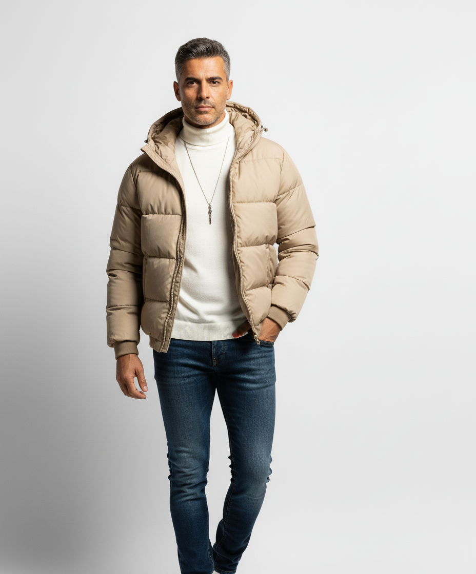 Giacca Casual Con Cappuccio