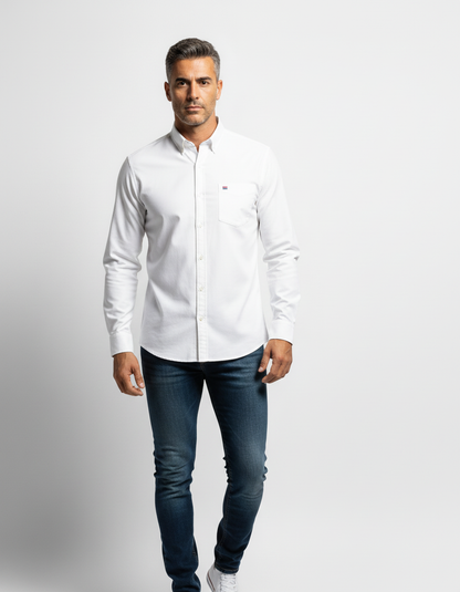 Camicia Oxford Versatile a Manica Lunga